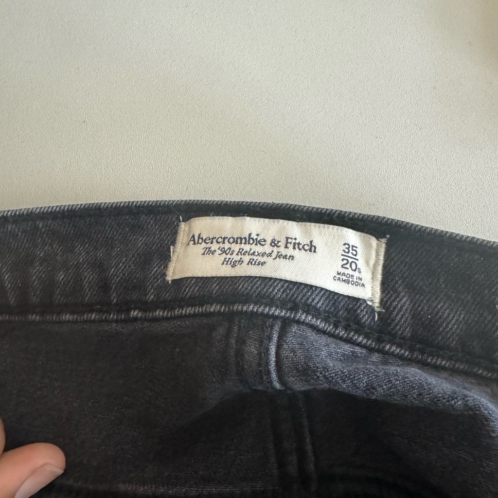 Abercrombie & Fitch Women's Straight Leg Jeans - Dark Gray Size Women’s 20 Short